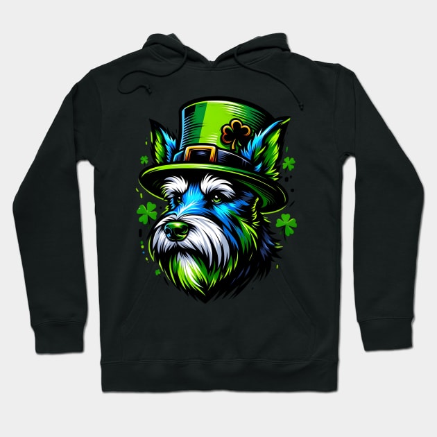 Kerry Blue Terrier in Saint Patrick's Day Celebration Hoodie by ArtRUs